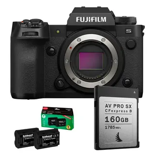 Fujifilm X-H2s Kamerahus KIT + 2 stk Hähnel batteri & 160GB CFexpress