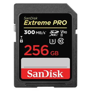 Sandisk SDXC Extreme Pro 256GB 300MB/s UHS-II V90