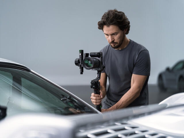 Klar for både horisontal og vertikal filming