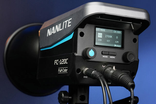 Kan også styres via DMX-protokollen.