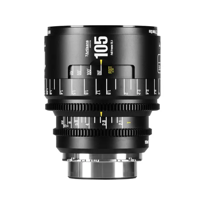 7Artisans INFINTE 105mm T2.1 Cine Lens ARRI PL, Black 