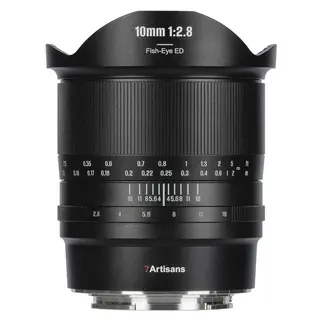 7Artisans 10mm f/2.8 Mark II Canon RF-mount. Manuell fokus