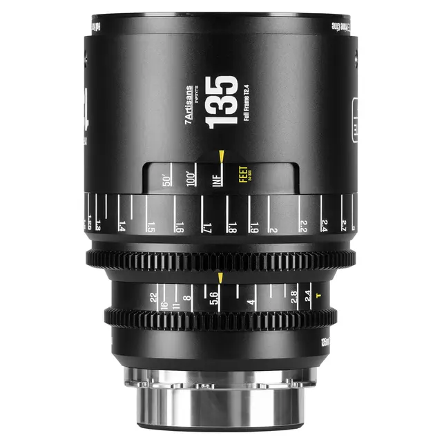 7Artisans INFINTE 135mm T2.1 Cine Lens ARRI PL, Black 