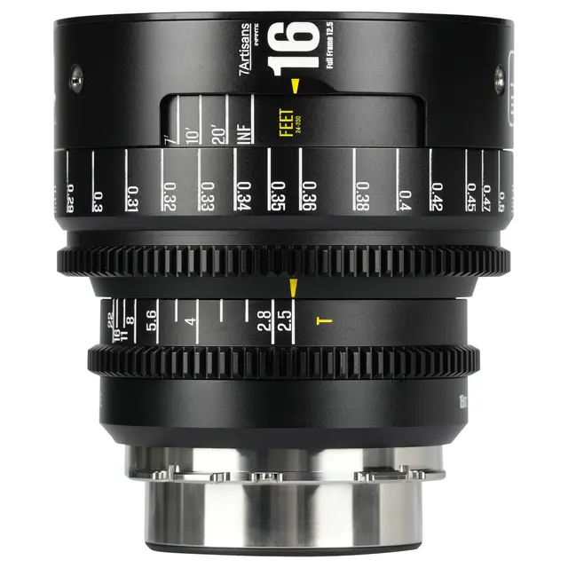 7Artisans INFINTE 16mm T2.5 Cine Lens ARRI PL, Black 