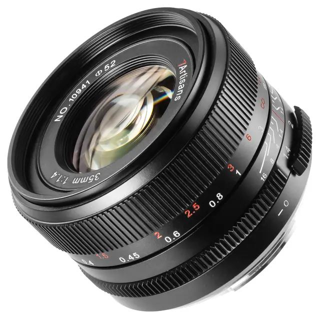 7Artisans 35mm f/1.4 Mk III Canon RF-mount. Full frame. Sort 