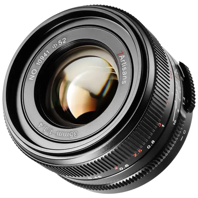 7Artisans 35mm f/1.4 Mk III Canon RF-mount. Full frame. Sort 