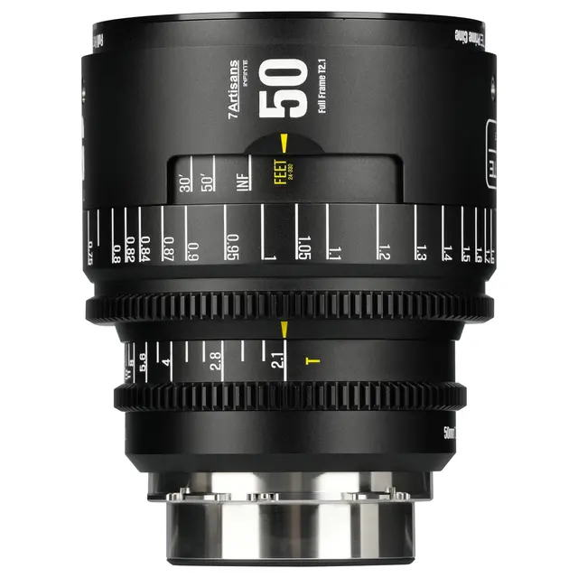 7Artisans INFINTE 50mm T2.1 Cine Lens ARRI PL, Black 
