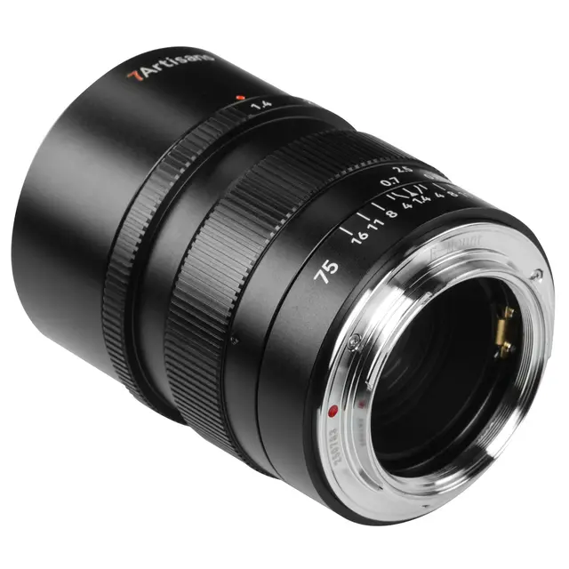 7Artisans 75mm f/1.4 Z Til Nikon Z-fatning. Fullformat. Sort 