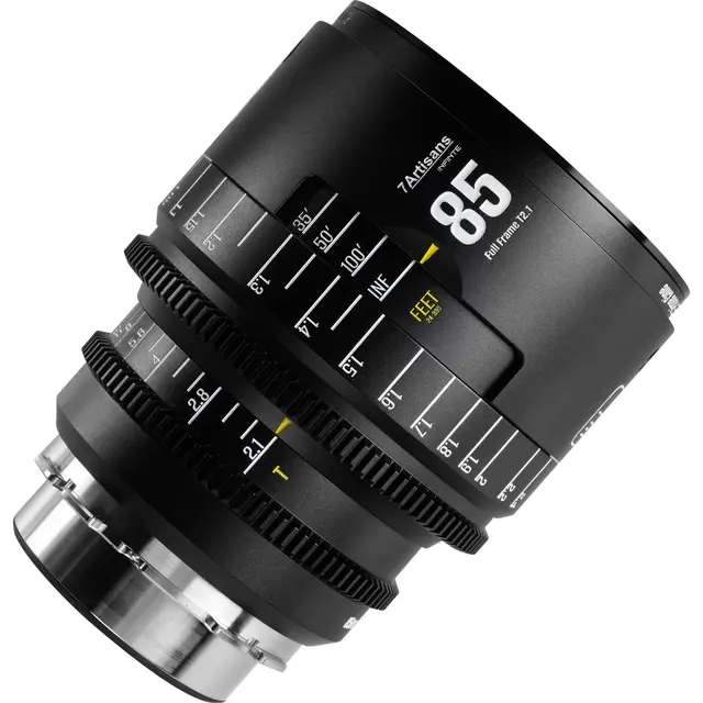7Artisans INFINTE 85mm T2.1 Cine Lens ARRI PL, Black 
