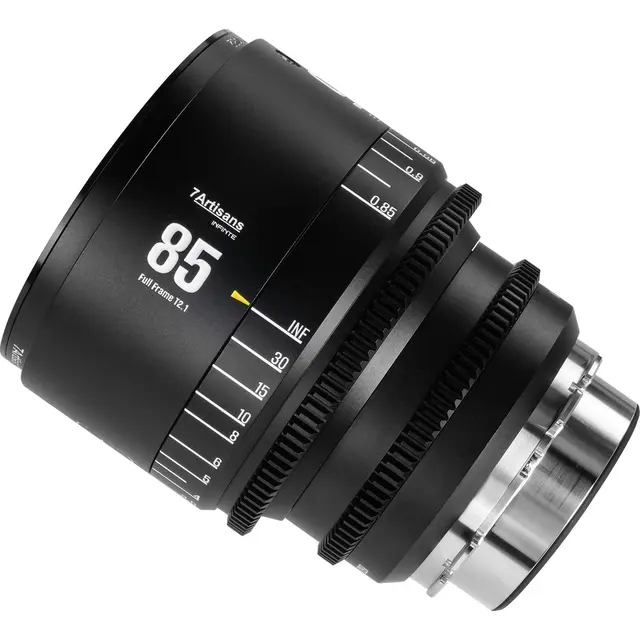 7Artisans INFINTE 85mm T2.1 Cine Lens ARRI PL, Black 