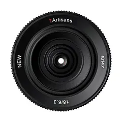 7Artisans 18mm f/6.3 II Pancake Sony E-mount. Sort