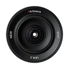 7Artisans 18mm f/6.3 II Pancake Fujifilm X-mount. Sort
