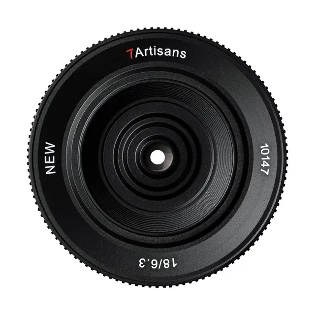 7Artisans 18mm f/6.3 II Pancake Fujifilm X-mount. Sort 