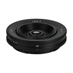 7Artisans 18mm f/6.3 II Pancake Fujifilm X-mount. Sort