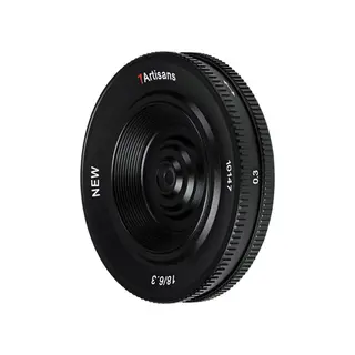 7Artisans 18mm f/6.3 II Pancake Fujifilm X-mount. Sort