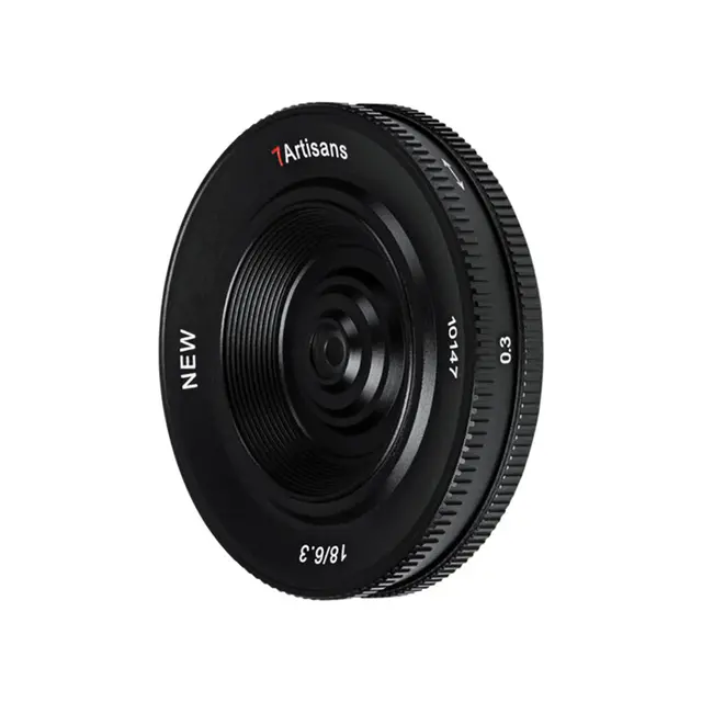 7Artisans 18mm f/6.3 II Pancake Fujifilm X-mount. Sort 