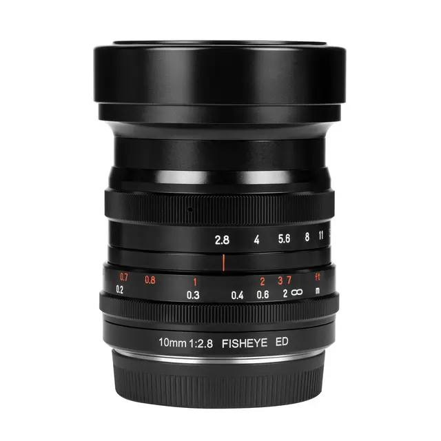 7Artisans 10mm f/2.8 Fisheye RF-mount. Sort 