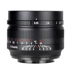 7Artisans 50mm f/0.95 MFT Micro Four Thirds. Sort