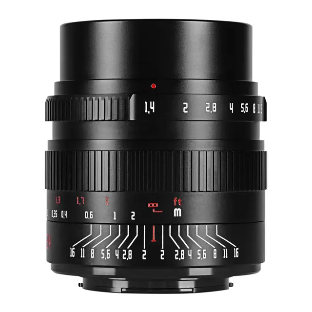 7Artisans 24mm f/1.4 Sony E-mount APS-C. Sort. De-Clicked 