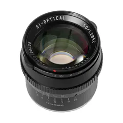 TTArtisan 50mm f/1.2 MFT Micro Four Thirds. Sort