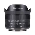 7Artisans 7,5mm f/2.8 II Fisheye Fujifilm X-mount. Sort