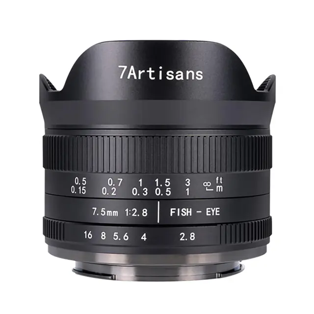 7Artisans 7,5mm f/2.8 II Fisheye Z mount. Sort 