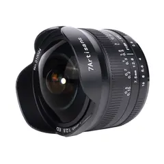 7Artisans 7,5mm f/2.8 II Fisheye MFT Micro Four Thirds. Sort