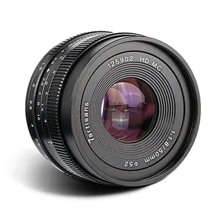 7Artisans 50mm f/1.8 E-mount. Sort