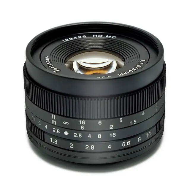 7Artisans 50mm f/1.8 Fujifilm X-mount. Sort 