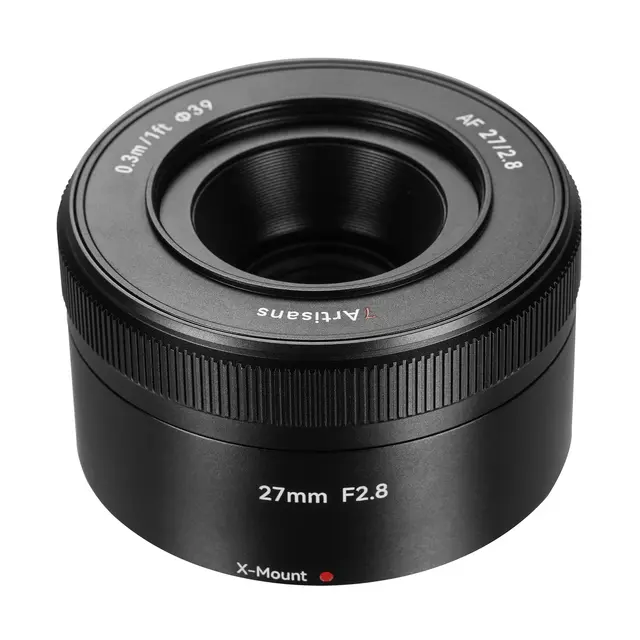 7Artisans AF 27mm f/2.8 Fujifilm Fujifilm X-mount. APS-C. Sort 