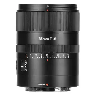 7Artisans AF 85mm f/1.8 Nikon Nikon Z-mount. Full frame. Sort