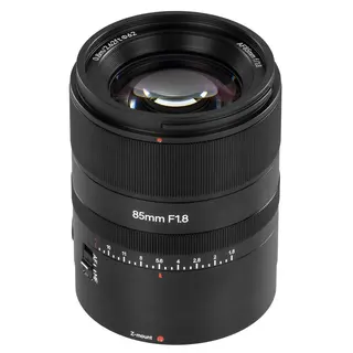 7Artisans AF 85mm f/1.8 Nikon Nikon Z-mount. Full frame. Sort