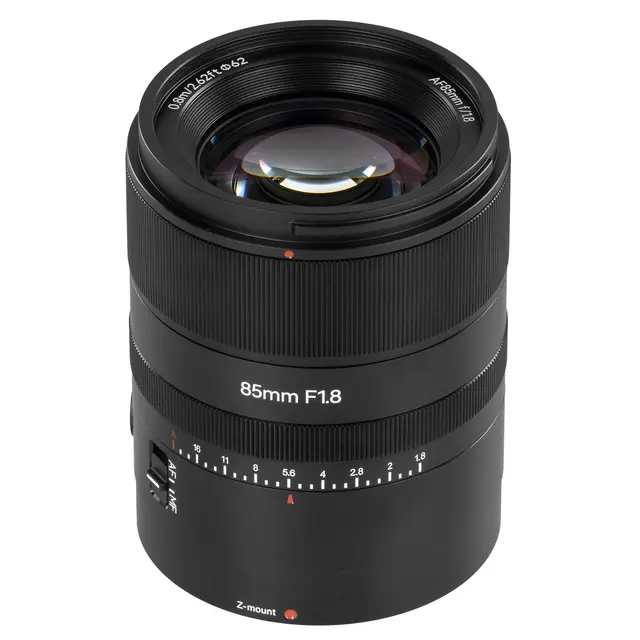 7Artisans AF 85mm f/1.8 Nikon Nikon Z-mount. Full frame. Sort 