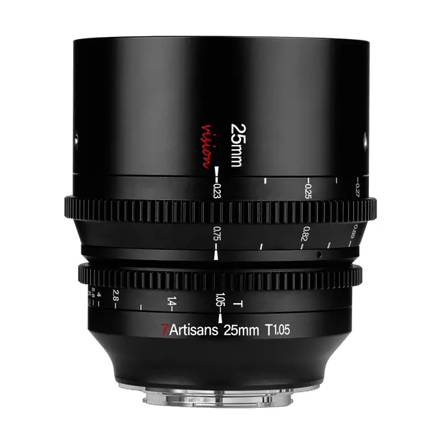 7Artisans 25mm T1.05 Canon RF-mount. APS-C. Sort 