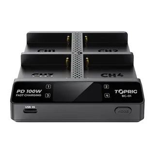 Accsoon Hurtiglader TopRig 100W 4-Bay NP-F