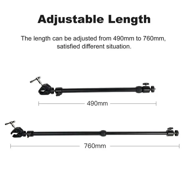 Accsoon Toprig Camera Slider support arm 2stk Støttearmer Perfekt for slidere 