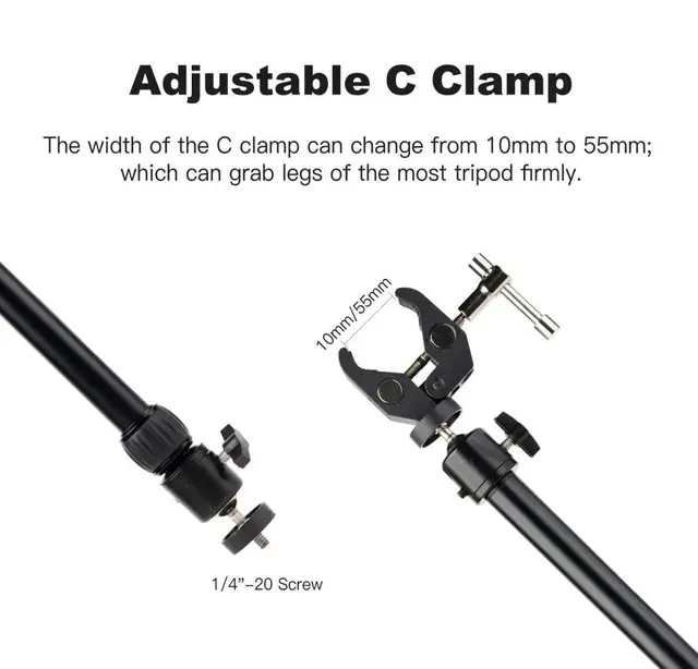Accsoon Toprig Camera Slider support arm 2stk Støttearmer Perfekt for slidere 