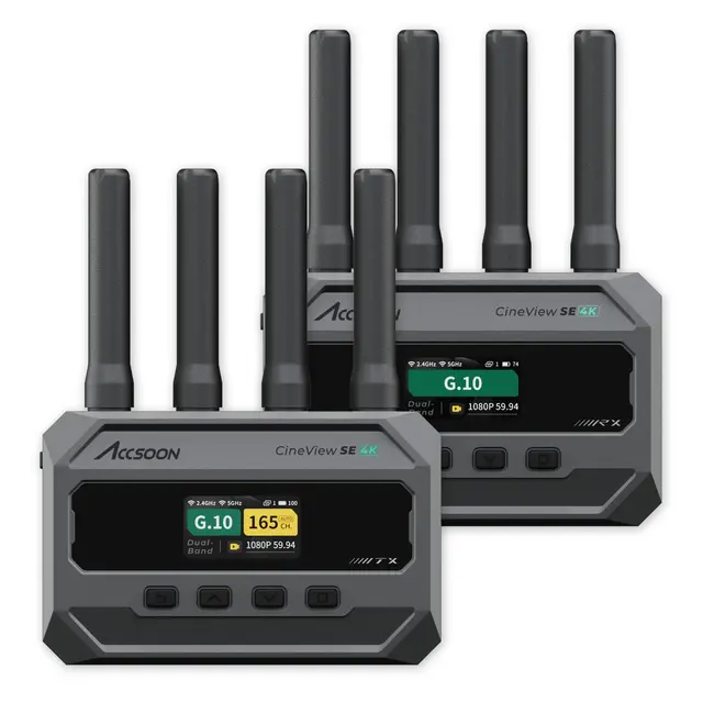 Accsoon CineView SE 4K 1 TX + 1 RX Sender og Mottaker 