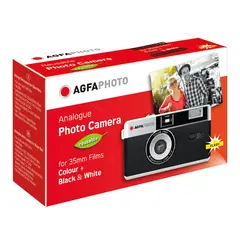 Agfaphoto Reusable Camera 35mm Black Gjenbrukbart filmkamera m/blits. 35mm
