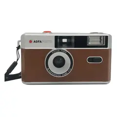 Agfaphoto Reusable Camera 35mm Brown Gjenbrukbart filmkamera m/blits. 35mm