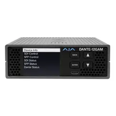 AJA Dante-12GAM 12G-SDI/Dante 32-Channel Embedder/Disembedder