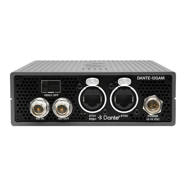 AJA Dante-12GAM 12G-SDI/Dante 32-Channel Embedder/Disembedder 