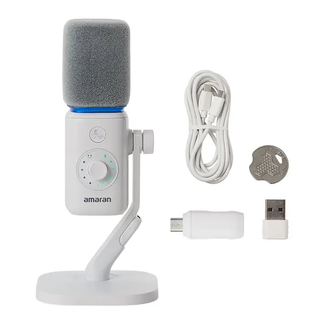 Amaran Mic Desktop Stand Kit (White) 