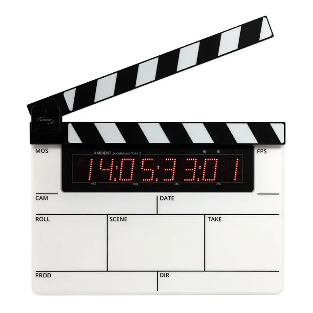 Ambient Recording Lockit Slate Take 2 Trådløs Timecode Klappe Plastic Clapstic 