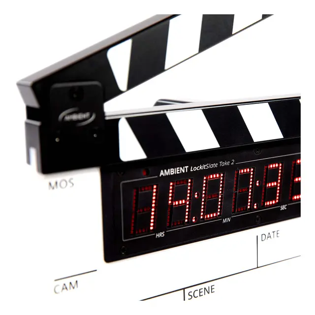 Ambient Recording Lockit Slate Take 2 Trådløs Timecode Klappe Plastic Clapstic 