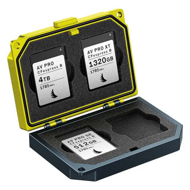 Angelbird Media Tank CFexpress Type B Sikker oppbevaring/frakt for 4 kort 