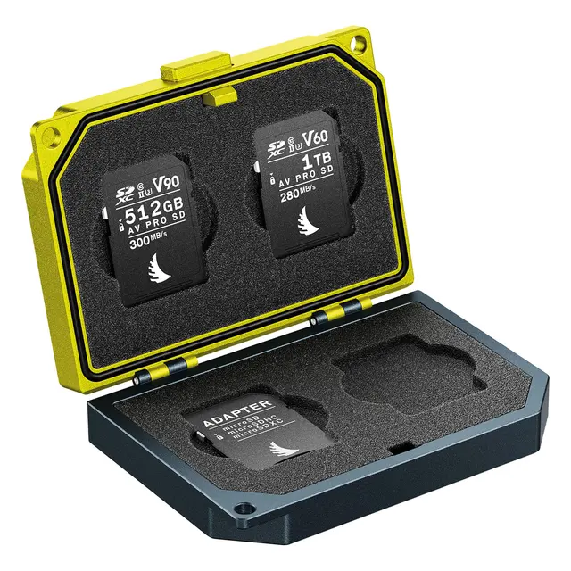 Angelbird Media Tank SD Sikker oppbevaring/frakt for 4 kort 