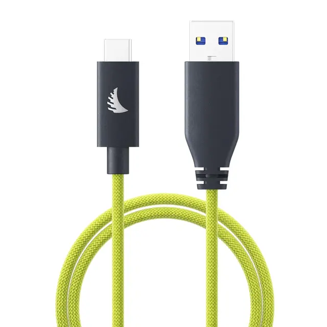 Angelbird USB-A to C 3.2 Solid Flex Lime 32cm. Rett til rett 