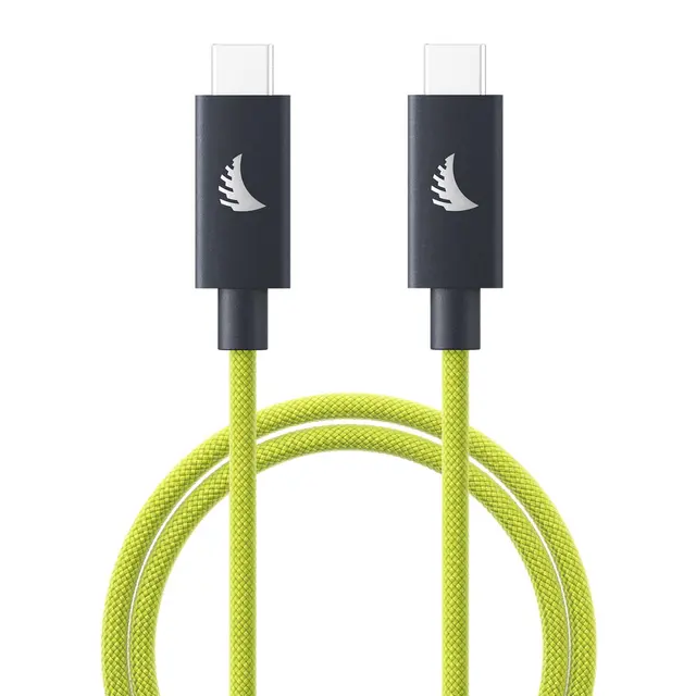 Angelbird USB-C 4.0 Solid Flex Lime 1m 1m. Rett til rett 