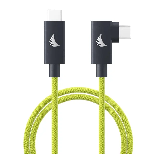 Angelbird USB-C 4.0 Solid Flex Lime 32cm 32cm. Rett til vinklet 